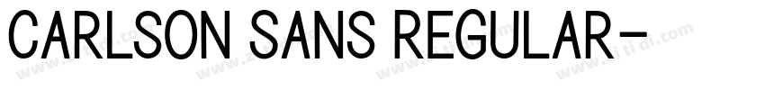 Carlson Sans Regular字体转换